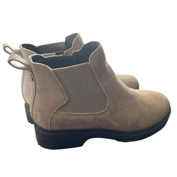 Easy Spirit Martha Stewart Tan Suede Chelsea Boots w/ zipper Size 6.5 W - Picture 5 of 11